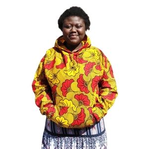 African print hoodie
